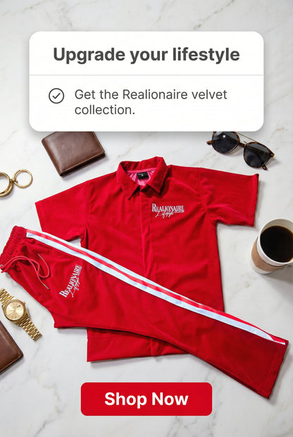 Realionaire Luxury Velour Stacked Bottom