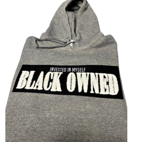 Black OWNED "Chenille Patch Hoodie"