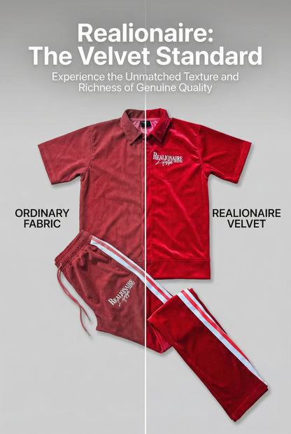 Realionaire Luxury Velour Stacked Bottom