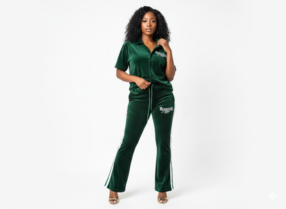 Realionaire Luxury Velour Stacked Bottom