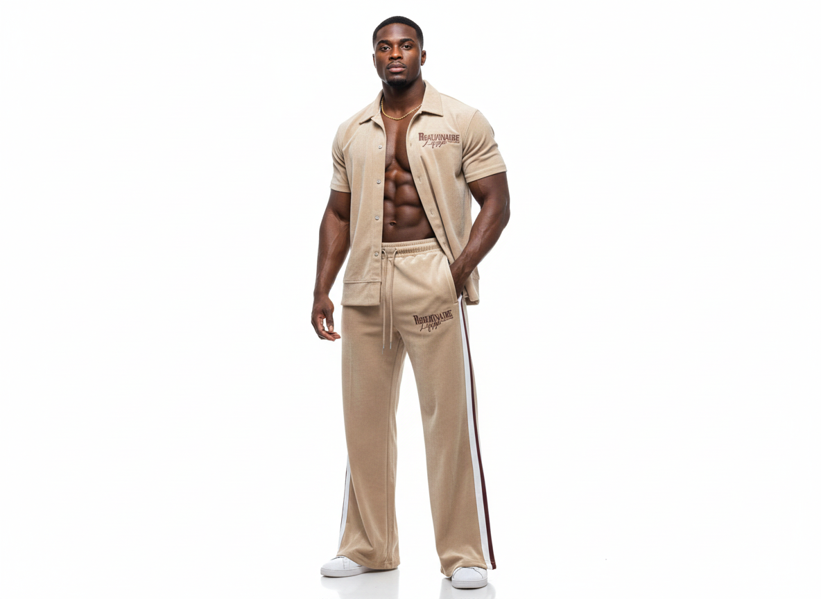 Realionaire Luxury Velour Stacked Bottom