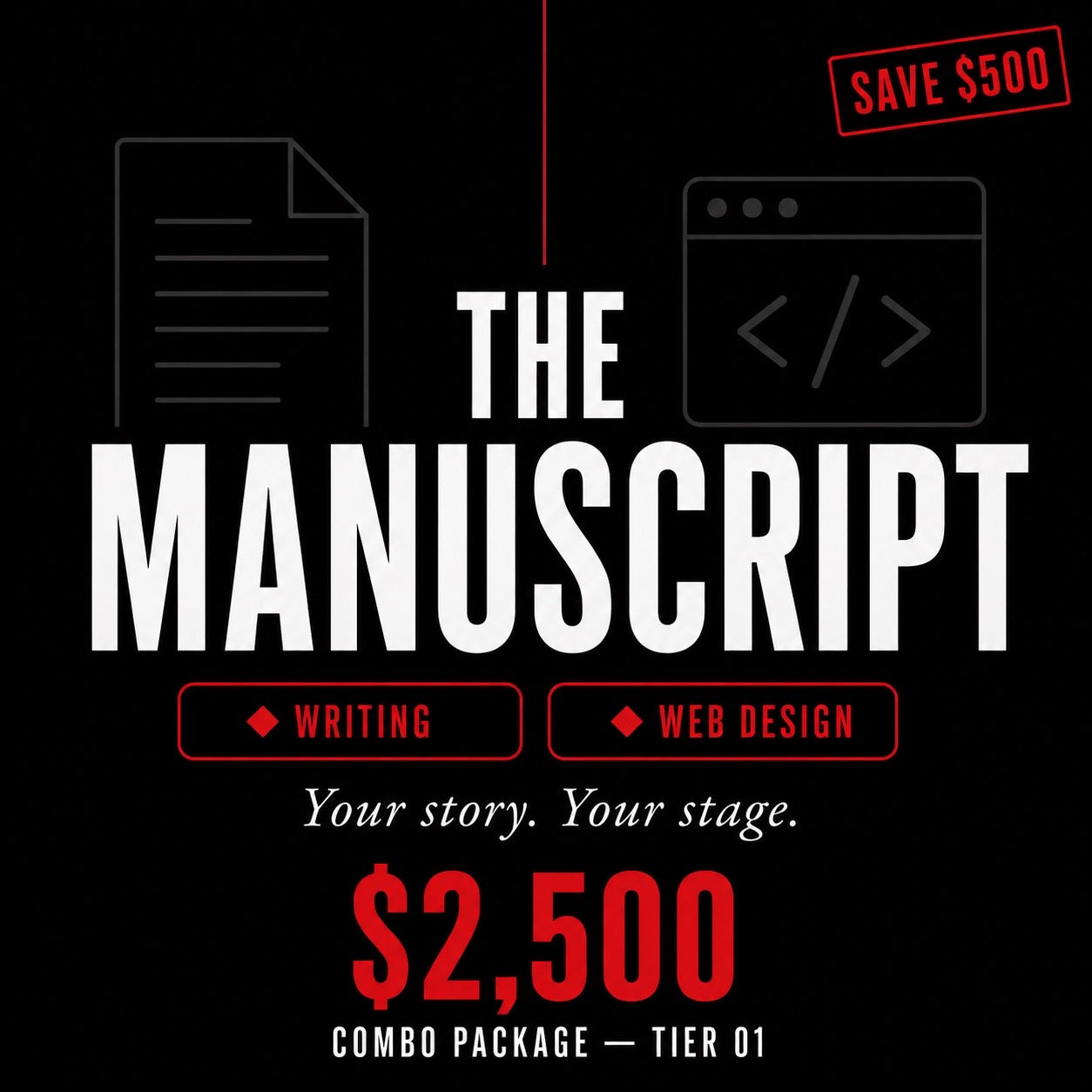 The Manuscript — Writing + Web Design Combo