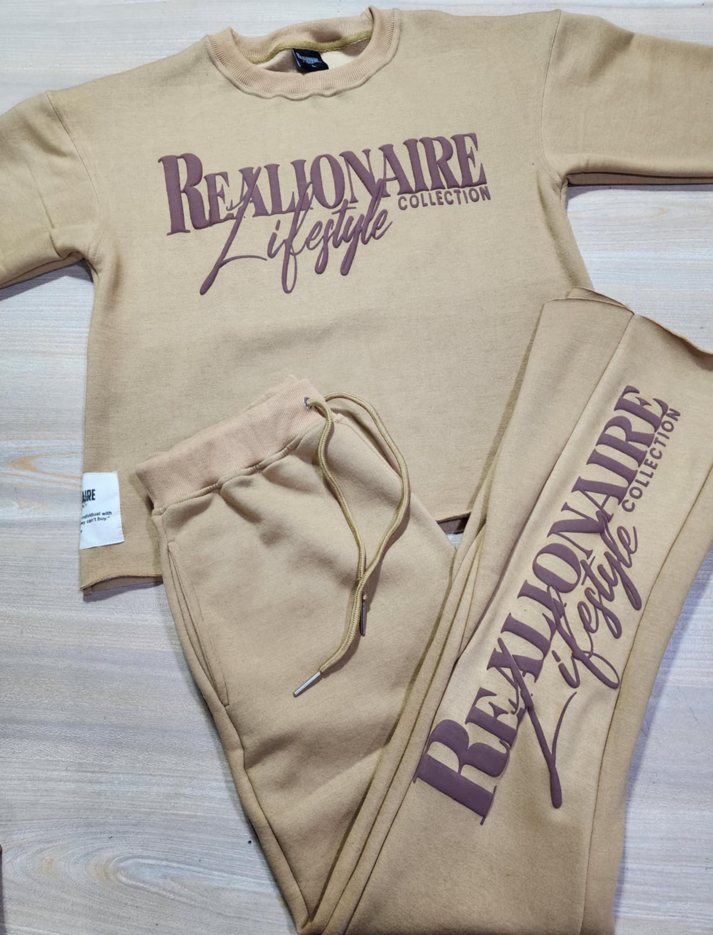 Realionaire Luxury Flare Bottom Puff Print