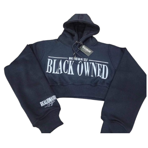 Black owned Crop hoodie