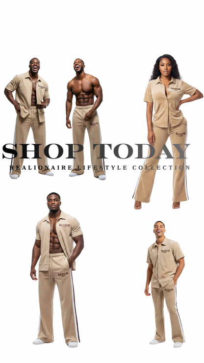 Realionaire Luxury Velour Stacked Bottom