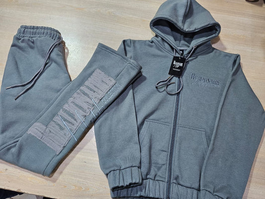 Realionaire Luxury Distressed Zip Jogger